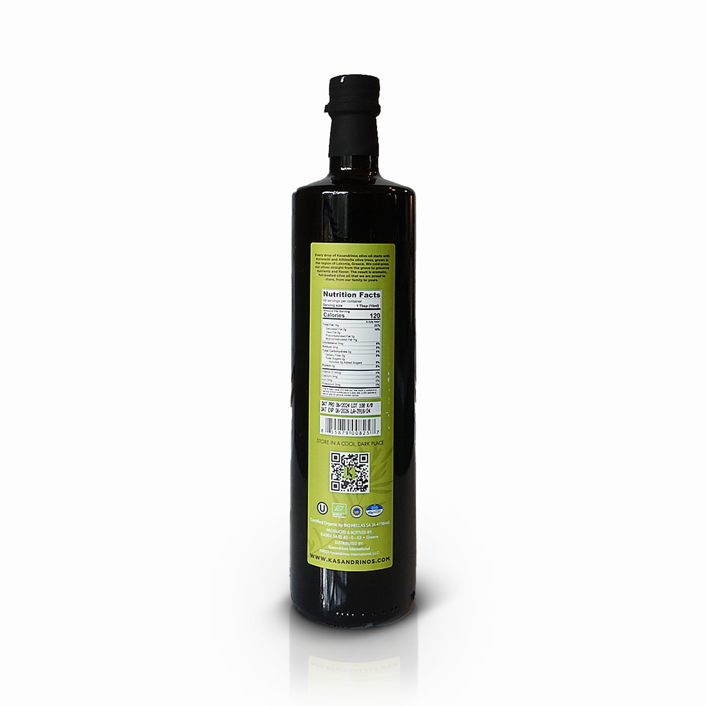 1L Bottle - Organic EVOO